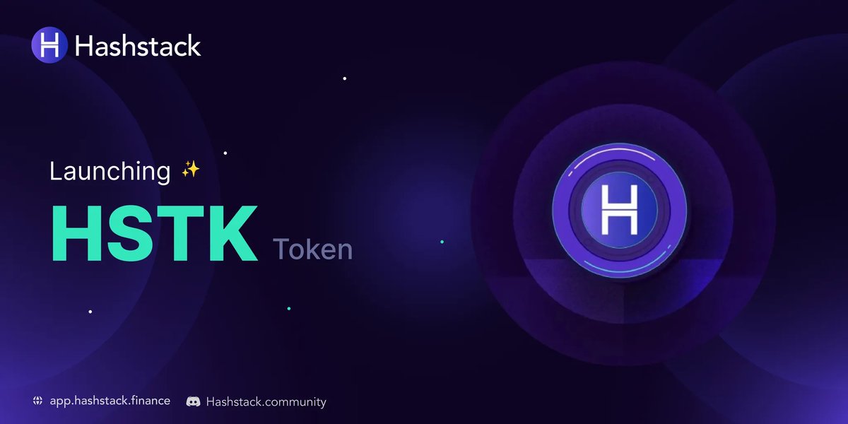 0xHashstack's tweet image. Hashfam!
🚀 The HSTK Token is finally here!
Introducing $HSTK, the native utility & governance token fuelling the Hashstack protocol. A token that celebrates our journey and rewards our incredible community.
Here’s everything you need to know about claiming your tokens! 🧵