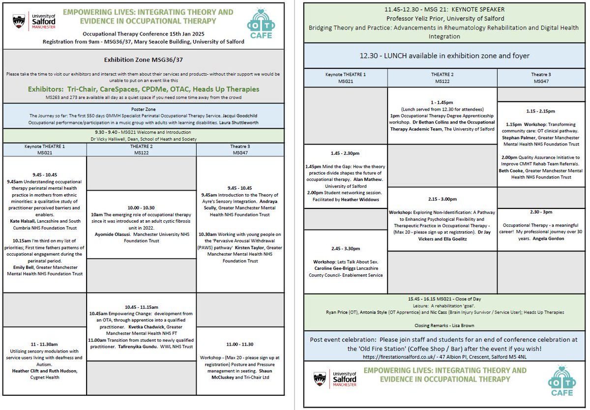 Last few tickets available for what promises to be an amazing day - 15/1/25 - UoSOTConference2025.eventbrite.co.uk