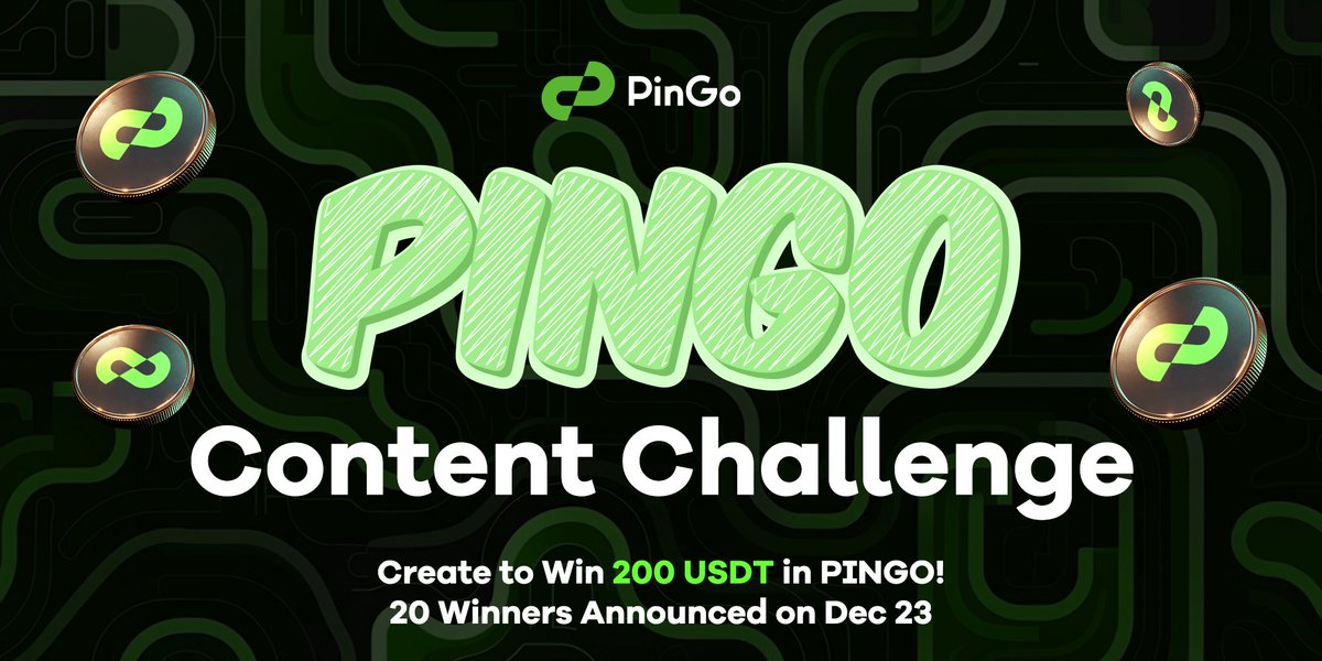 PinGoAI's tweet photo. ⌛️ The Countdown Is On!

20 winners will share $200 in PINGO! 🎉

✅ Follow @PinGoAI and RT the event post 
✅ Share your creations with #PinGoCreationGame &amp; #PinGoCreationGame

📅 Winners will be revealed next Monday! Hurry up! Show off your creativity and get rewarded! 🚀 https://t.co/3ihuVWwGwn