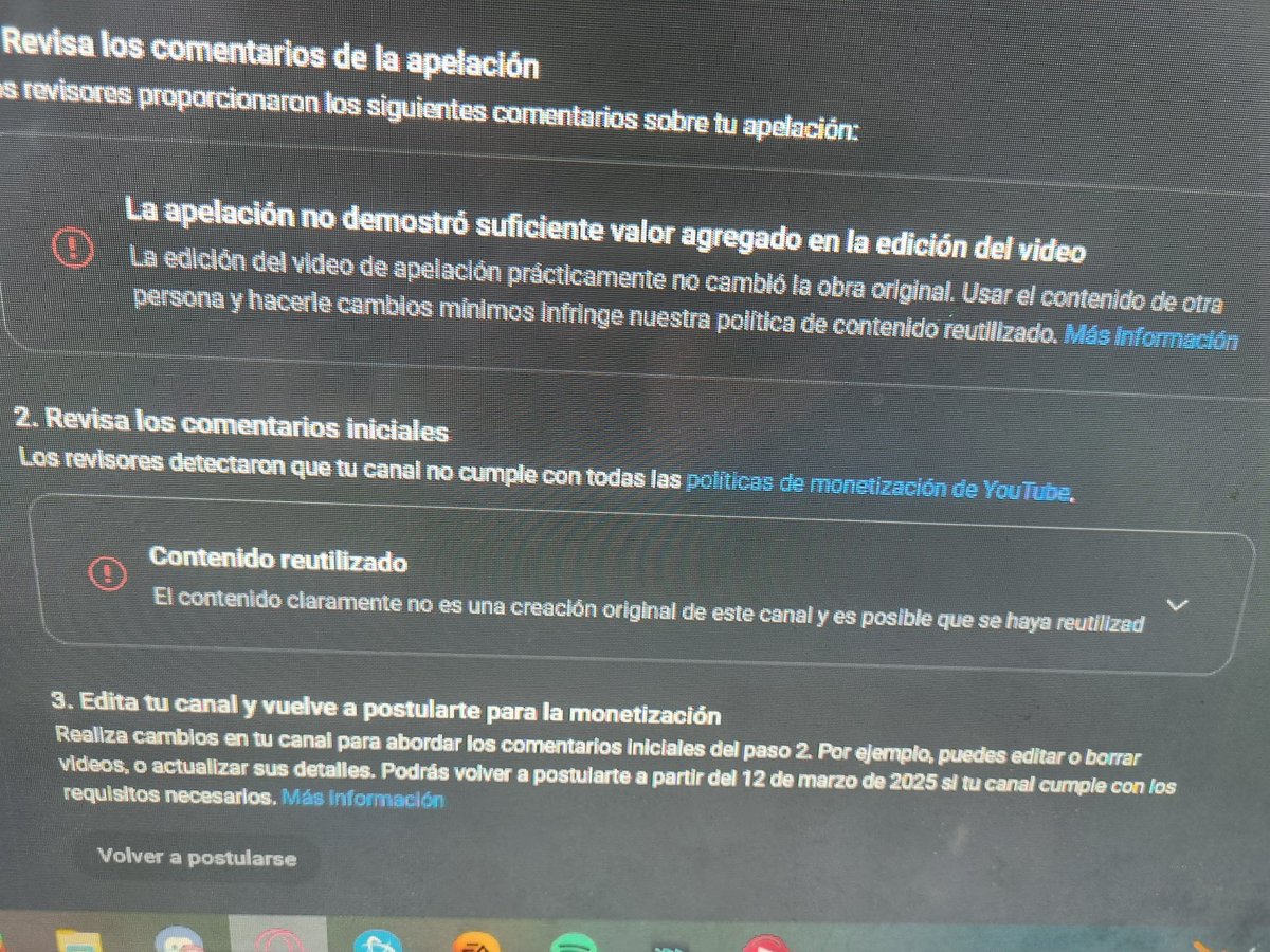 _PattyVT's tweet photo. @TeamYouTube La respuesta de ellos es que si es contenido de otra persona y ahora ustedes dicen que no es eso, entonces que hago? Si ya demostre que es mi contenido... https://t.co/uHJFIG9Tkq