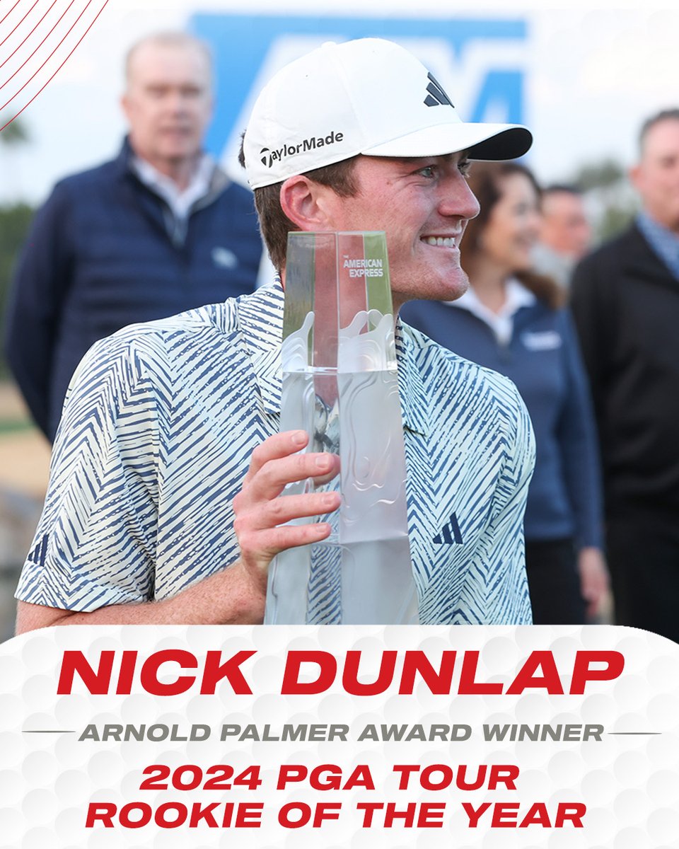 From Alabama sophomore to two-time PGA TOUR winner and Rookie of the Year. Nick Dunlap has ARRIVED. 😤