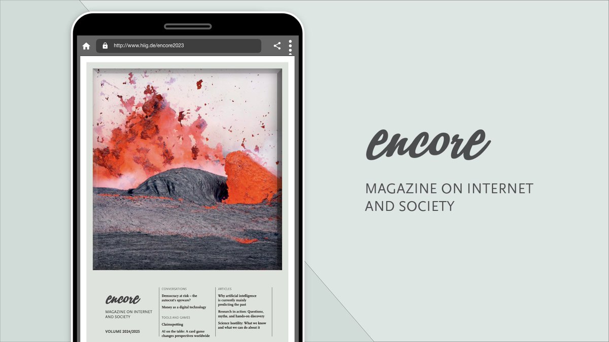 hiig_berlin's tweet photo. Discover why #AI mostly predicts the past, or how #indigenous communities combine tradition and #technology. encore offers articles as well as our most interesting talks and events, tools, prototypes and educational resources. 

👉Read full issue: https://t.co/SslzPqYxHC https://t.co/xgu9clZf8x