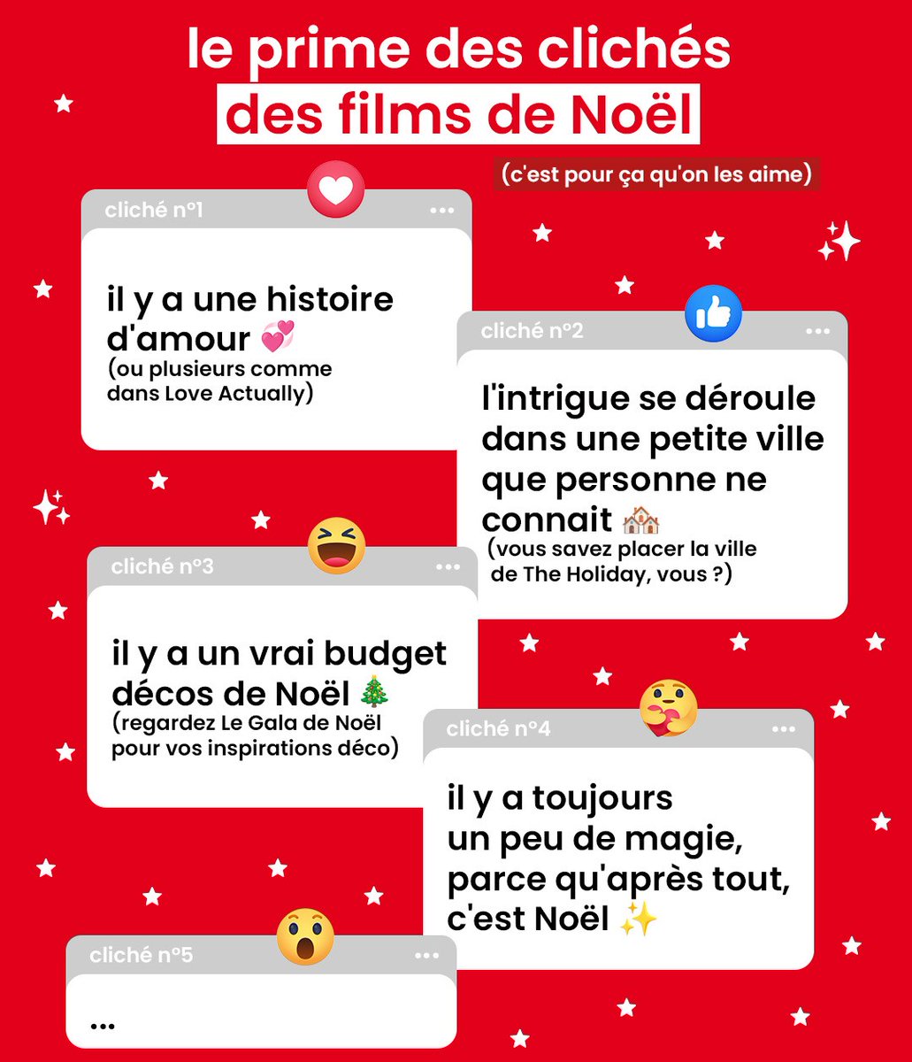 On est tous d'accord pour dire que c'est vrai ? 🎥🌲❤️

Selon vous, quel est le cliché qu'il manque dans la liste ? 👇