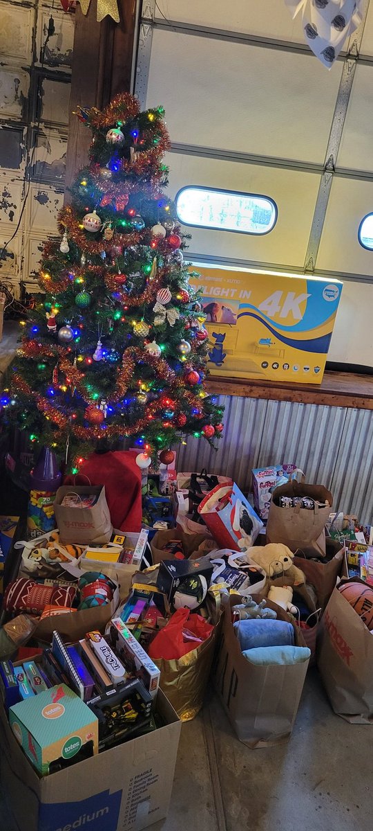 Wow! You all crushed it with gifts this year for Fearless HV. We tried to get all the presents in the picture, but there were too many. We were able to bring up two car loads of toys, pajamas, and a TV on Tuesday for the families and children. You all are just so kind and amazing