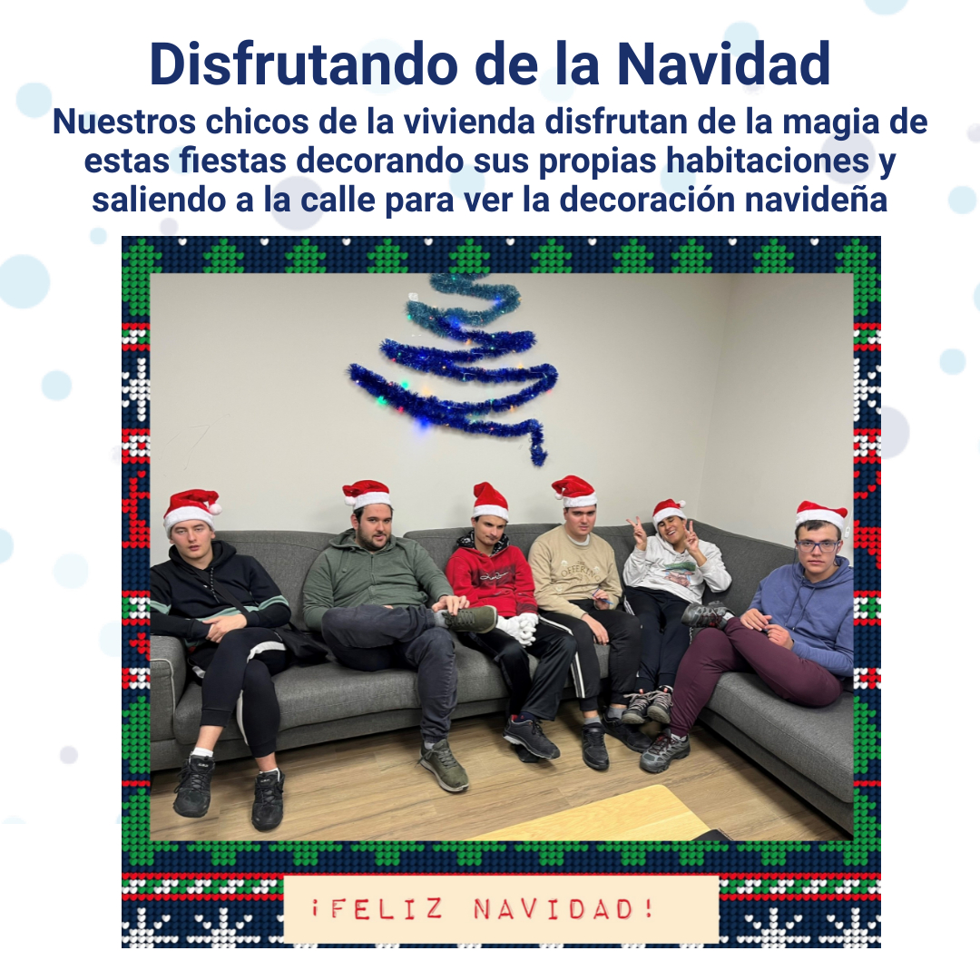 Nuestros chicos de la vivienda se divierten estos días decorando sus habitaciones con sus propios diseños y saliendo a la calle para admirar la decoración navideña de nuestra ciudad.🎄✨

#autismoleon #navidad #autismo #TEA #leonesp