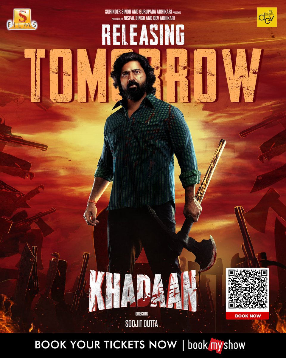 SDFilmyNews's tweet image. The countdown ends, and the journey begins tomorrow on the big screen. 
Get ready to experience an action-packed drama that will keep you on the edge of your seat. 🔥🪓

Get your tickets:
bit.ly/KhadaanTickets

#Khadaan #KhadaanReleasingTomorrow #Dev46