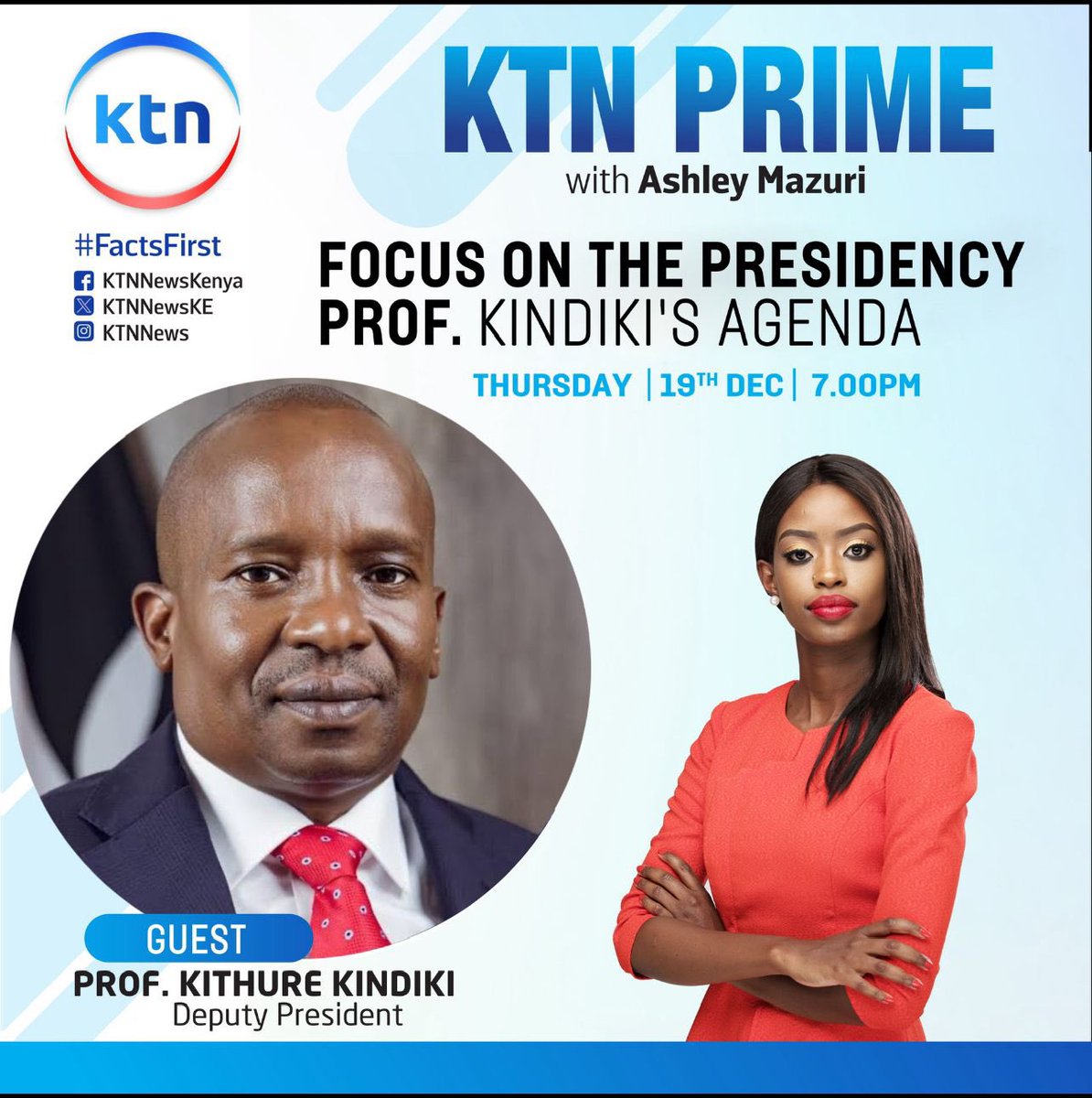Join us tonight 7pm-9pm <a href="/Ashleymazuri/">Ashley Mazuri</a> <a href="/KTNNewsKE/">KTN News</a> <a href="/KindikiKithure/">Kithure Kindiki</a>