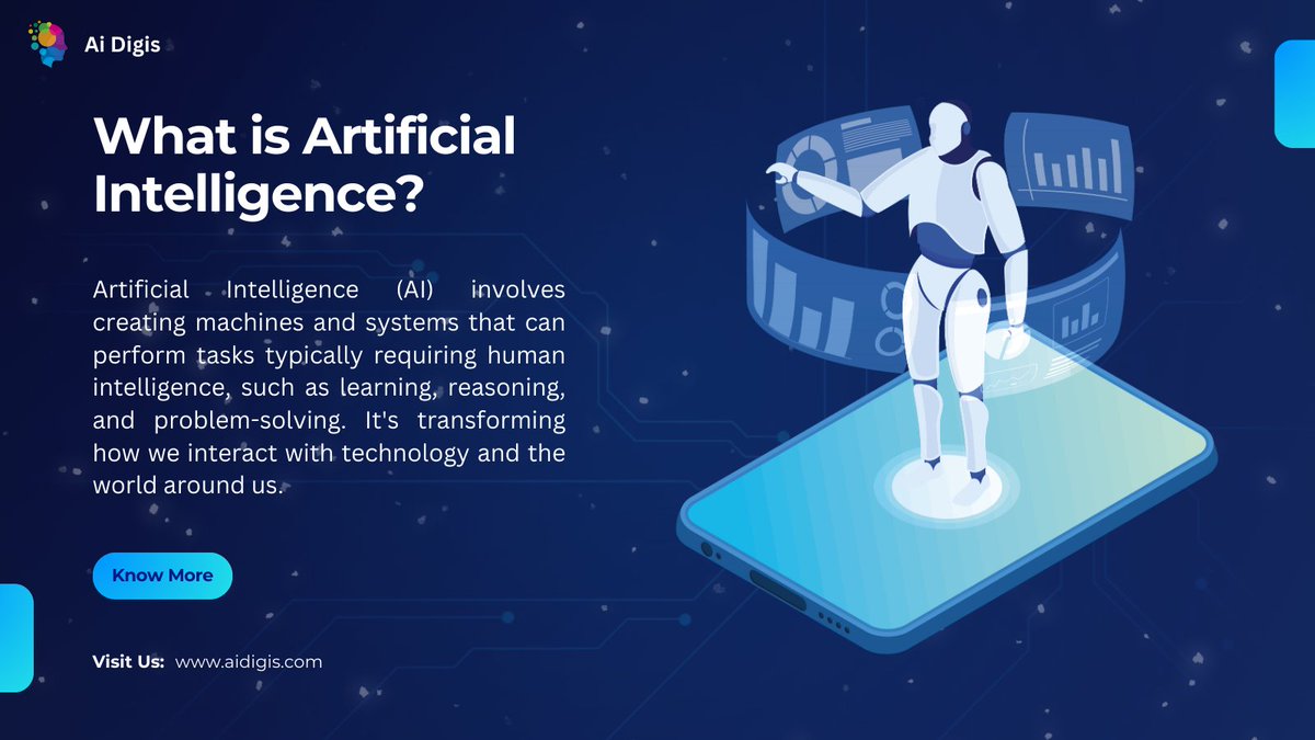 AiDigis's tweet photo. 🤖 What is Artificial Intelligence? 🌐
AI powers innovation in learning, problem-solving, and decision-making. 💡
Explore the future of AI with us! 🚀
👉 https://t.co/YGzj3f2bOb

#ArtificialIntelligence #AI #TechTrends #AIDigis https://t.co/UW0TUQtzfD