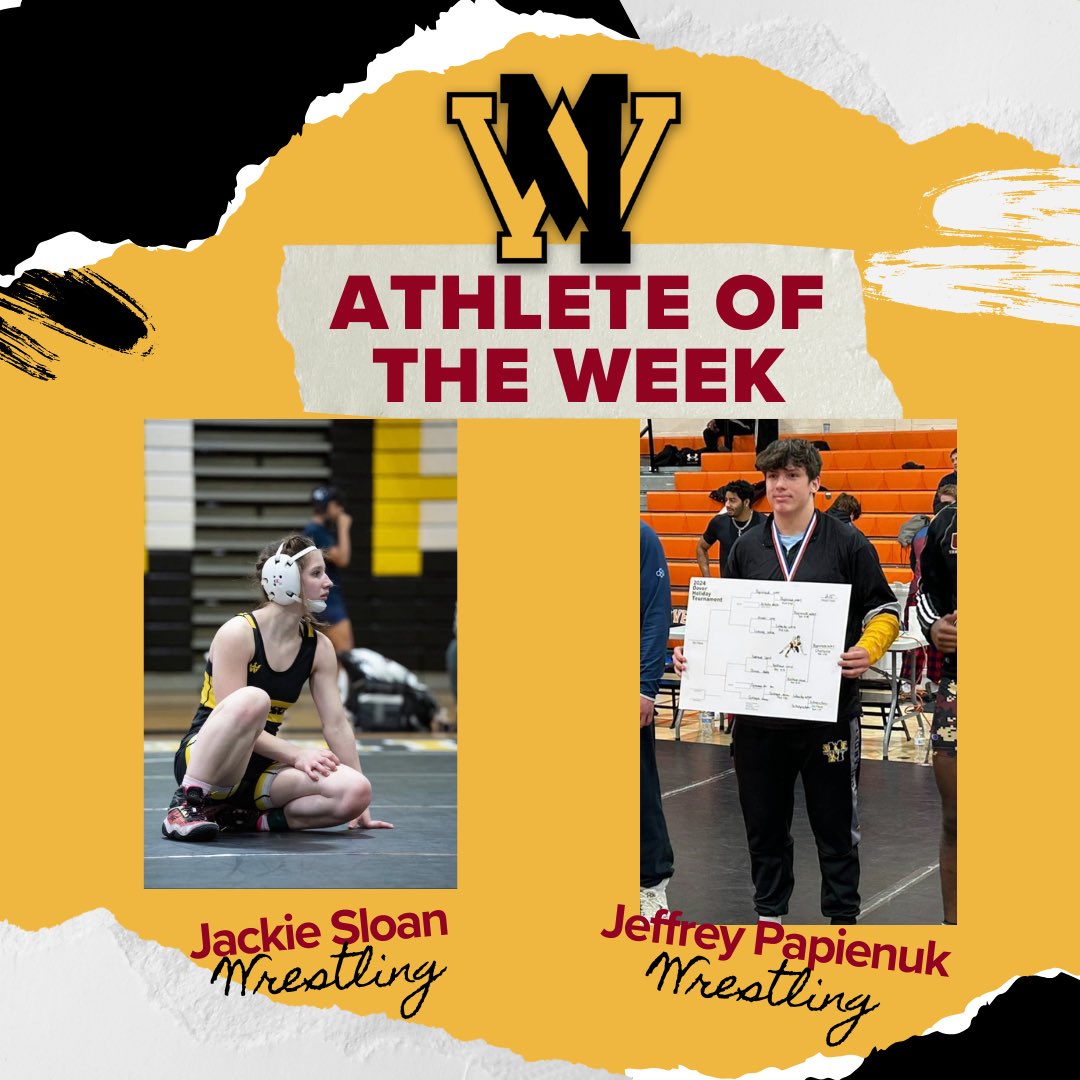 WM Varsity Club (@varsityclubwm) on Twitter photo ๐จ๐จ๐จ๐จ๐จ๐จ๐จ๐จ๐จ๐จ๐จ๐จ๐จ๐จ
AOTW WINNERS
12/9-12/14
<a href="/wmhswrestling/">West Milford Wrestling</a> Jackie Sloan ๐คผโโ๏ธ
<a href="/wmhswrestling/">West Milford Wrestling</a> Jeffrey Papienuk ๐คผ
#BeHereBeHerd <a href="/WMAthleticDept/">WMAthletics</a> <a href="/wmhometownpride/">WM Hometown Pride</a> ๐จ๐จ๐จ๐จ๐จ๐จ๐จ๐จ๐จ๐จ๐จ๐จ๐จ๐จ
AOTW WINNERS
12/9-12/14
<a href="/wmhswrestling/">West Milford Wrestling</a> Jackie Sloan ๐คผโโ๏ธ
<a href="/wmhswrestling/">West Milford Wrestling</a> Jeffrey Papienuk ๐คผ
#BeHereBeHerd <a href="/WMAthleticDept/">WMAthletics</a> <a href="/wmhometownpride/">WM Hometown Pride</a>