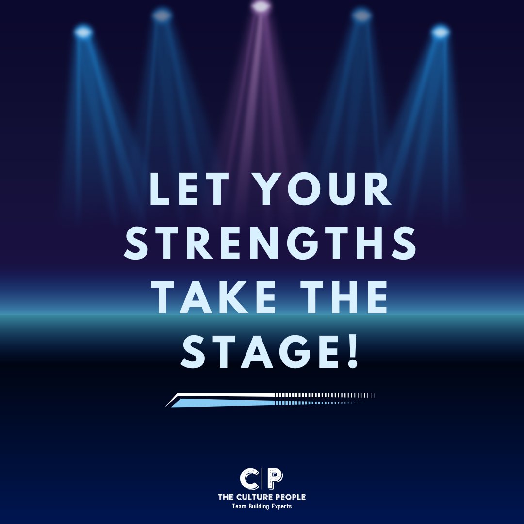 Your strengths are your greatest tools for success, but they need to be put to work to grow and shine. Think of them as muscles—use them often, and they’ll get stronger. So step up, lean in, and let your strengths take center stage!