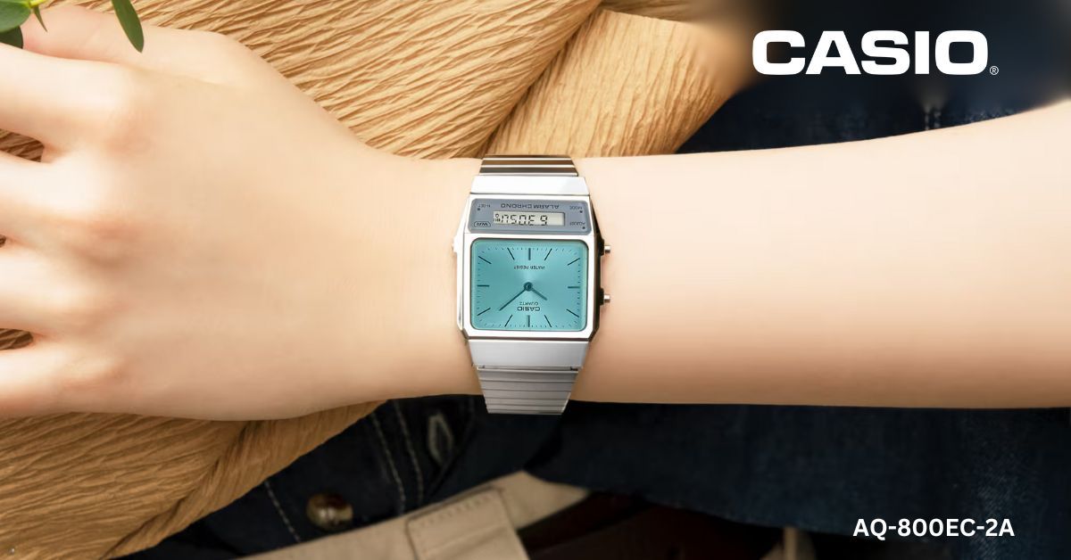 CasioSA's tweet image. Classic style meets modern toughness with the AQ-800EC-2A ⏱️💙 Built to withstand the test of time, this G-Shock is your perfect companion for every adventure. 🌟 #GShock #TimelessToughness #StyleAndDurability #AdventureReady