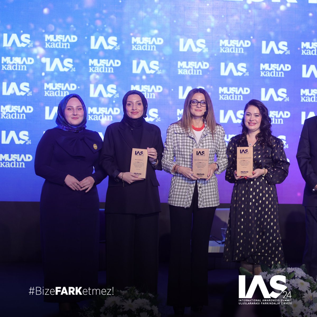 awarenessummit's tweet photo. 19 Ekim'de IAS’24 programının hayata geçirilmesinde büyük emek ve özveri gösteren MÜSİAD Kadın Yönetim Kurulu Üyelerimiz Esra Kaftancıoğlu, Nur Eser Sena Cevahir, Reyhan Yıldırım ve Ece Rukiye Kalay’a içten teşekkürlerimizi sunuyoruz.🌟

#IAS24 #BizeFarkEtmez https://t.co/OEpD7EQJrS