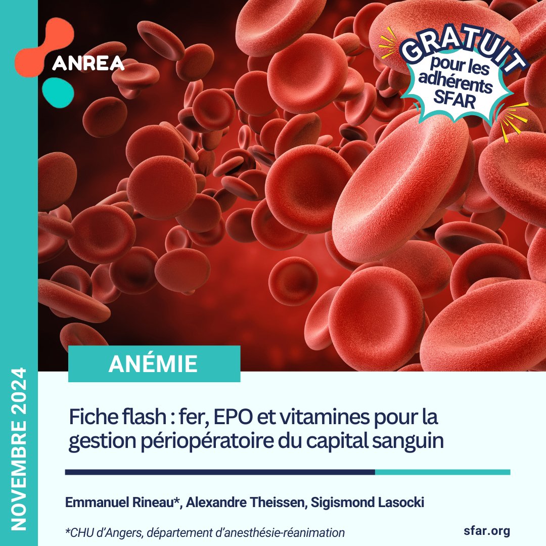 🚨 Nouvel article en ligne dans la revue ANREA ➡️ em-consulte.com/article/170494…

🔓 Accès membre SFAR ➡️ sfar.org/espace-profess…

<a href="/SigLasocki/">Lasocki</a> <a href="/EmmanuelRineau/">Emmanuel Rineau</a> <a href="/AJARFrance/">AJAR France 🇫🇷</a> <a href="/SNJeunesAR/">Syndicat National des Jeunes Anesth-Réa</a> <a href="/SNPHARE/">SNPHARE</a> <a href="/SyndicatSnarf/">SNARF</a> @IADE_de_France <a href="/contactfnir/">Fédération Nationale des Infirmiers de Réanimation</a> <a href="/jeunesMIR/">ANJMIR</a> <a href="/SNIA75/">SNIA : Syndicat Nal des #IADE</a> <a href="/SFARJeunes/">SFAR Jeunes</a> <a href="/ISNItwit/">ISNI - InterSyndicale Nationale des Internes</a>