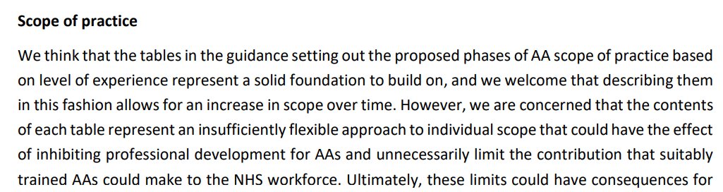 The GMC are outright duplicitous.

They refuse to define scope of practice &amp; say it's not their job, but they have to give their 2p worth on the <a href="/RCoANews/">Royal College of Anaesthetists</a> draft scope document.

Sorry <a href="/gmcuk/">GMC</a>, you can't have it both ways.

rcoa.ac.uk/sites/default/…

1/5
