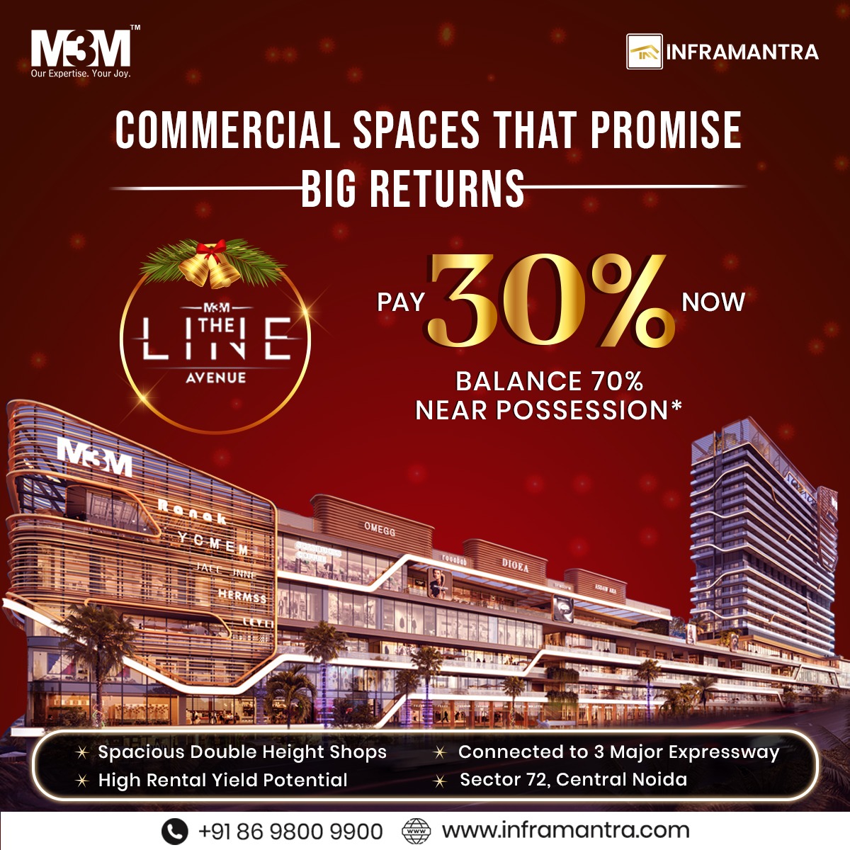 INFRAMANTRA_'s tweet photo. M3M The Line - A Game-Changing Investment Opportunity in Sec-72, Noida.

#iframantra #m3m #m3mtheline #M3MTheLineNoida #TheLineM3MNoida #noida #noidacity #noidarealestate #m3mindia  #realestateinvesting #commercial #commercialspaces #commercialshops #investment https://t.co/aykA9oiQqz