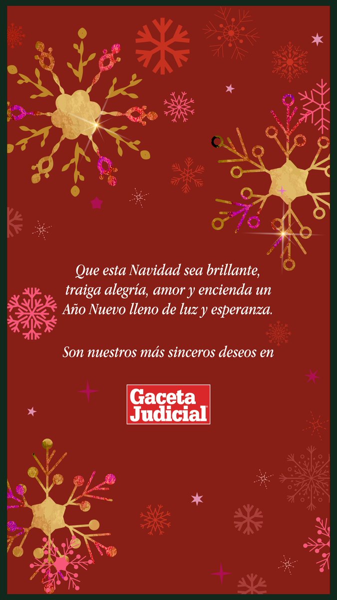 Feliz Navidad les desea #GacetaJudicial.