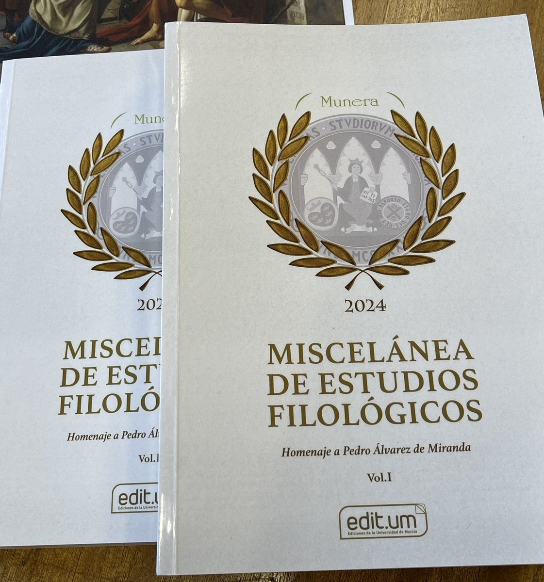 Atención: la ‘Miscelánea de estudios filológicos. Homenaje a Pedro Álvarez de Miranda’ (Murcia: Universidad de Murcia, 2024), 2 vols., puede descargarse gratuitamente en publicaciones.um.es/publicaciones/… #C18