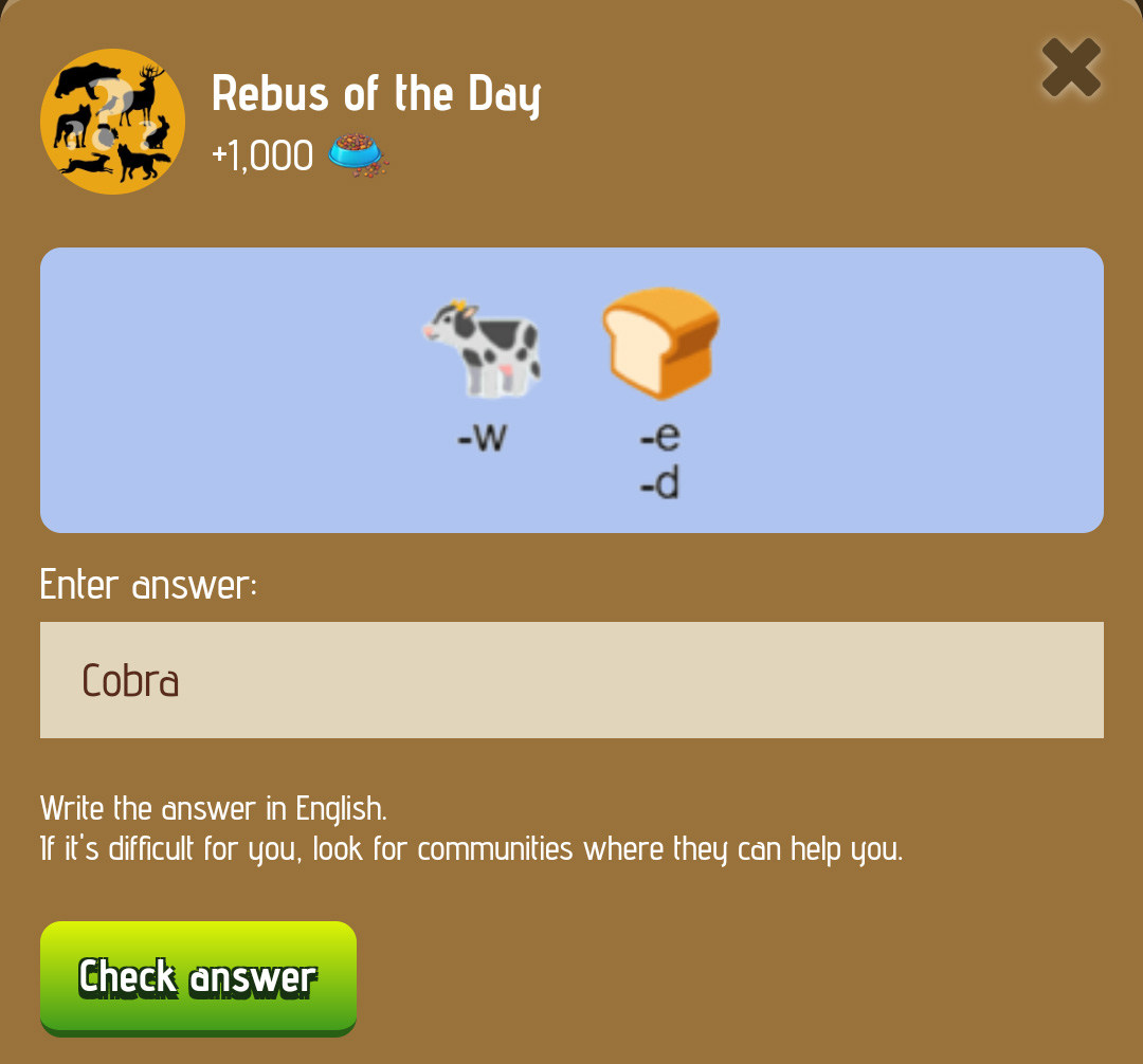 airdrop_ninjas's tweet photo. Zoo Daily Tasks Dec 19

Rebus of the day: Cobra

Riddle of the day: Raven

Join Zoo
https://t.co/sWXGWkiD4x

#zoo #zoobot https://t.co/Q1dQzr3KtH