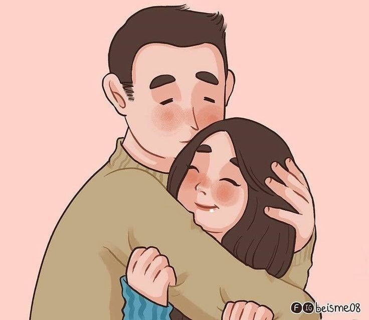 "أُحب شعور العودة إليك، كأنما مغترب عاد لموطنه وألتقى بأحبابه وممتلكاته وأستوطن داخله الأمان."💛