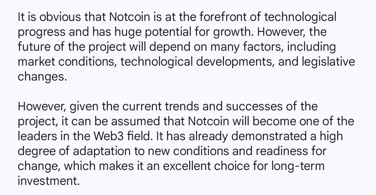 NotcoinFuture's tweet image. The Future of Notcoin and Web3
@thenotcoin