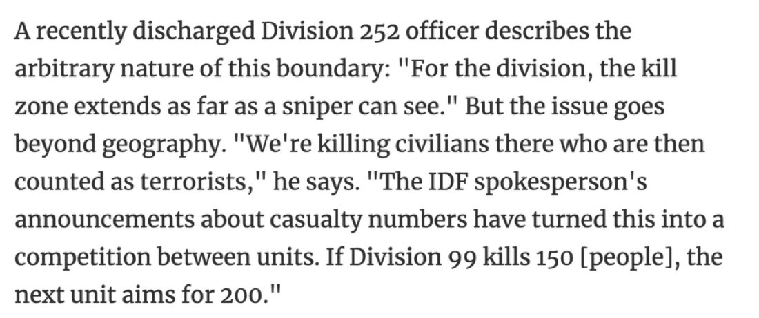 AdameMedia's tweet image. BREAKING: 🇮🇱 

Israeli army snipers are having “competitions” to see who can kiII the most Palestinian civilians - Haaretz

"If Division 99 kiIIs 150 people, the next unit aims for 200 (kiIIs)."

I have no words.
