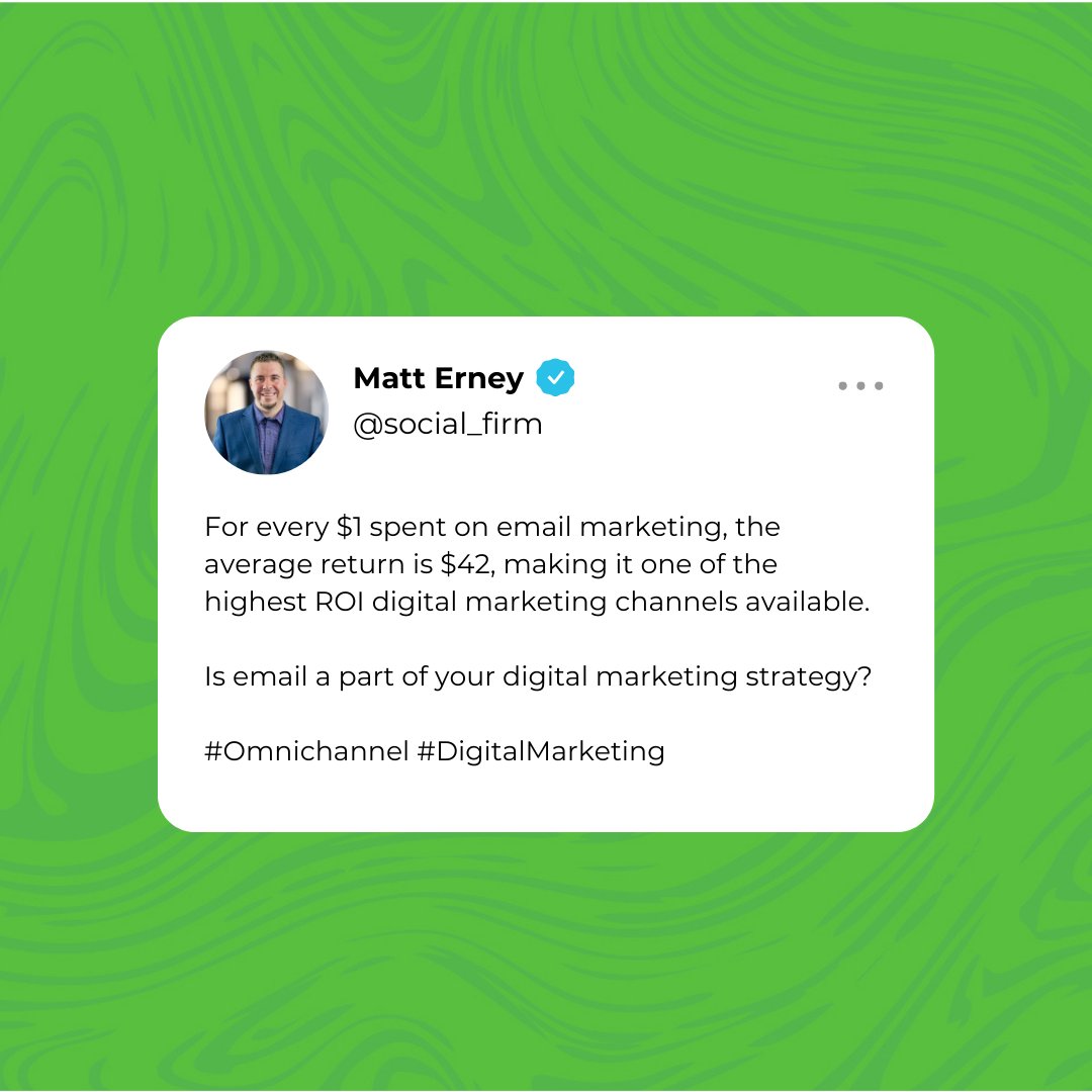Is email marketing a part of your 2025 digital marketing strategy??

Comment below "AUDIT" and we will connect with you to do a completely free digital marketing audit of your current strategies!

socialfirm.com/digital-market…