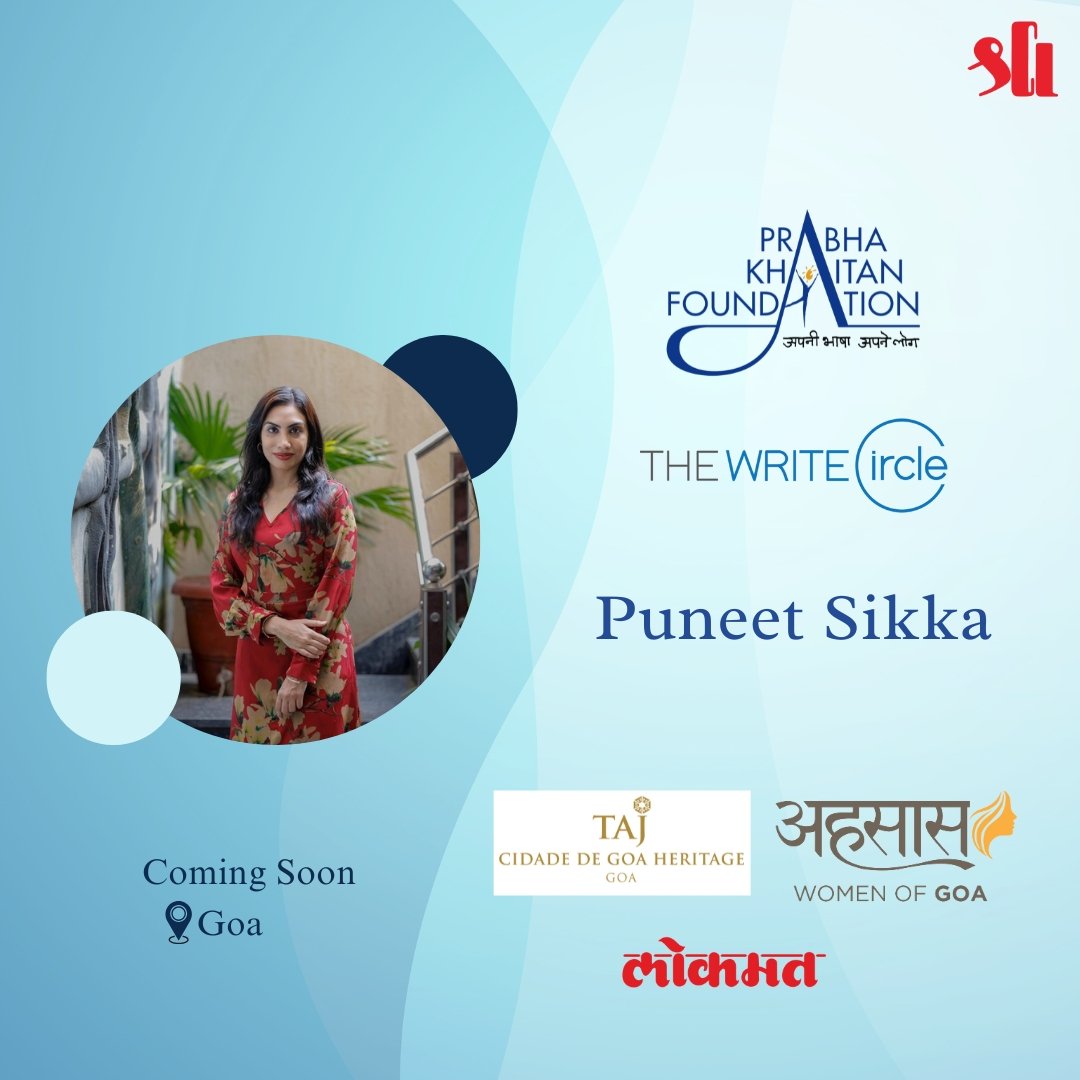 #Comingsoon Puneet Sikka, a well-known Author will be coming to Goa as a guest author for TWC session.  Shruti Juwakar, Ehsaas Woman of Goa will be in conversation with Puneet.

#puneetsikka <a href="/withshroooh/">Shruti Jaiswal Juwarkar</a> <a href="/gaurapriya2/">gaurapriya</a> <a href="/Vaishal46258805/">Vaishali</a> <a href="/TajCidadedeGoa/">Taj Cidade de Goa, Goa</a> <a href="/lokmat/">Lokmat</a> 
#ehssaswomenof  #twc