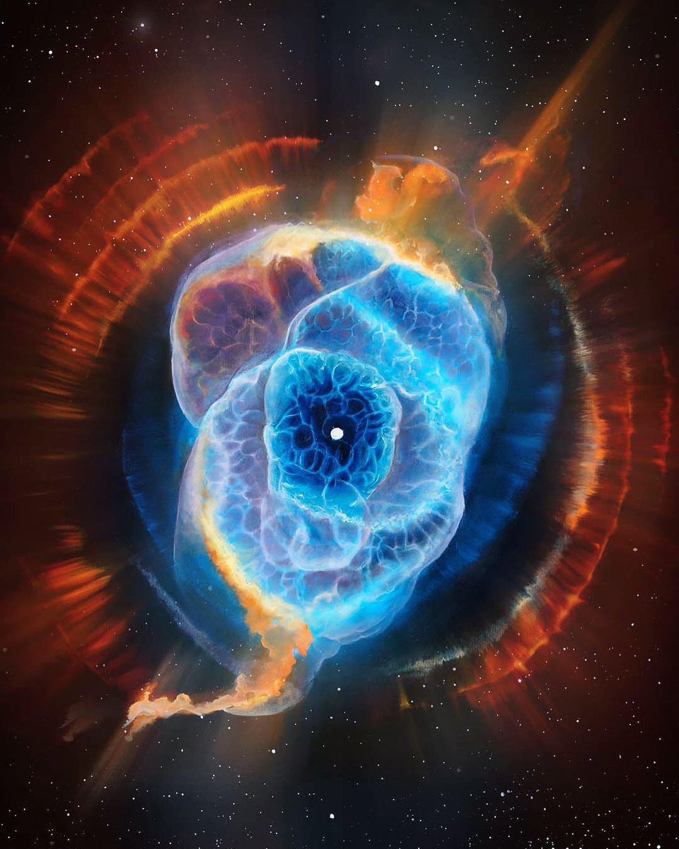 I made an album of space art that looks like retina scans to show my dr🥹