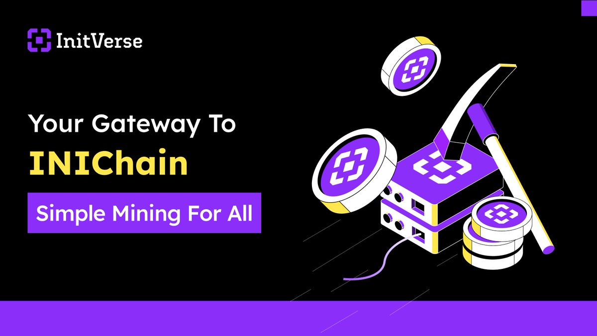 🌟 Want to join the #INIChain revolution? Start mining with your own device! 💻 
Our PoW transition creates a level playing field—no fancy setups needed. Just your computer, a few easy steps, and you're ready to mine. 
Check out the tutorial and start earning today! 🚀  #Mining