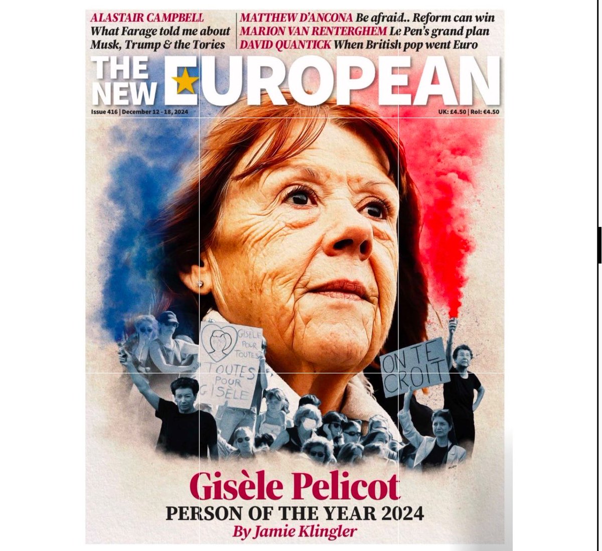 Thank you Gisèle for your courage🙏🙏
Women are no longer alone. 
Women and men, let us unite to fight violence against women! 

Merci Gisèle pour votre courage 🙏 🙏
Les femmes ne sont plus seules. Femmes et hommes, unissons-nous pour combattre les violences envers les  femmes!