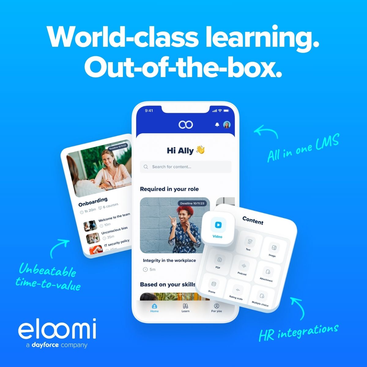 ⏱️ Speed to Value with eloomi: see quick L&amp;D impact in 4-6 weeks! 

Explore: ow.ly/XaJu50Umets #LMS 

#LearningandDevelopment #HRTransformation