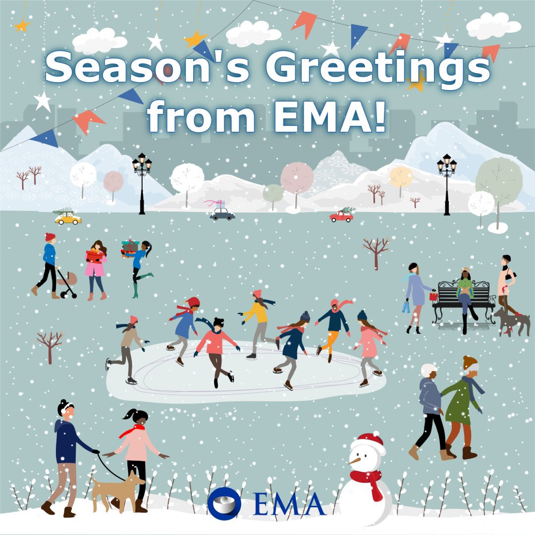 ❄️May your holidays be filled with health and well-being. Let's look forward to a new year of advances in science and medicines.

#HappyNewYear #EMAHolidayWish #HealthFirst