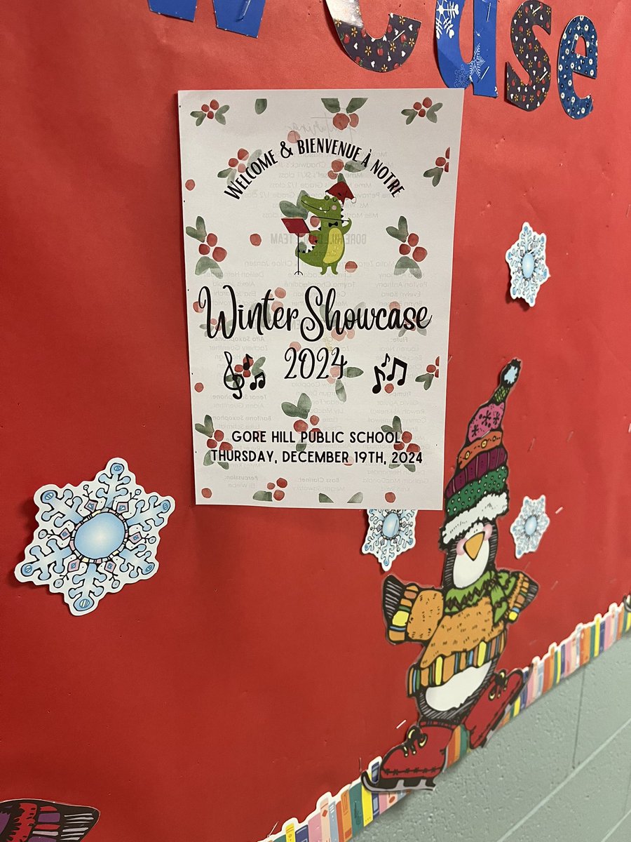 The day has arrived! Our Gore Hill community will be celebrating our Winter Showcase! The Arts are an important part of our Gator’s lives! Thank you Mme Petrino! @GECDSBPro <a href="/toddawender/">Todd Awender</a> <a href="/BethAdlam/">Beth Adlam</a> 🎶🎤🎵🎸🥁🎶🎺💃🎷