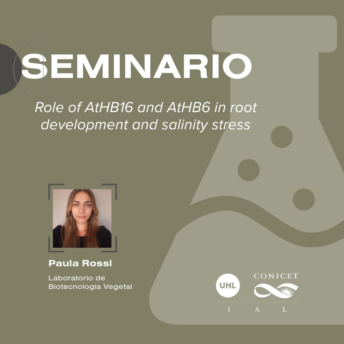 IAL-Comunica (@ial_conicet) on Twitter photo Seminario Institucional
Laboratorio de Biotecnología Vegetal
🗓️Jueves 19/12 🕐12.30 h
ℹ️ial.conicet.gov.ar
🎥 n9.cl/x9cls
<a href="/FBCB_UNL/">FBCB-UNL</a> <a href="/CONICETDialoga/">CONICET Dialoga</a> <a href="/UNLitoral/">Universidad del Litoral</a> Seminario Institucional
Laboratorio de Biotecnología Vegetal
🗓️Jueves 19/12 🕐12.30 h
ℹ️ial.conicet.gov.ar
🎥 n9.cl/x9cls
<a href="/FBCB_UNL/">FBCB-UNL</a> <a href="/CONICETDialoga/">CONICET Dialoga</a> <a href="/UNLitoral/">Universidad del Litoral</a>