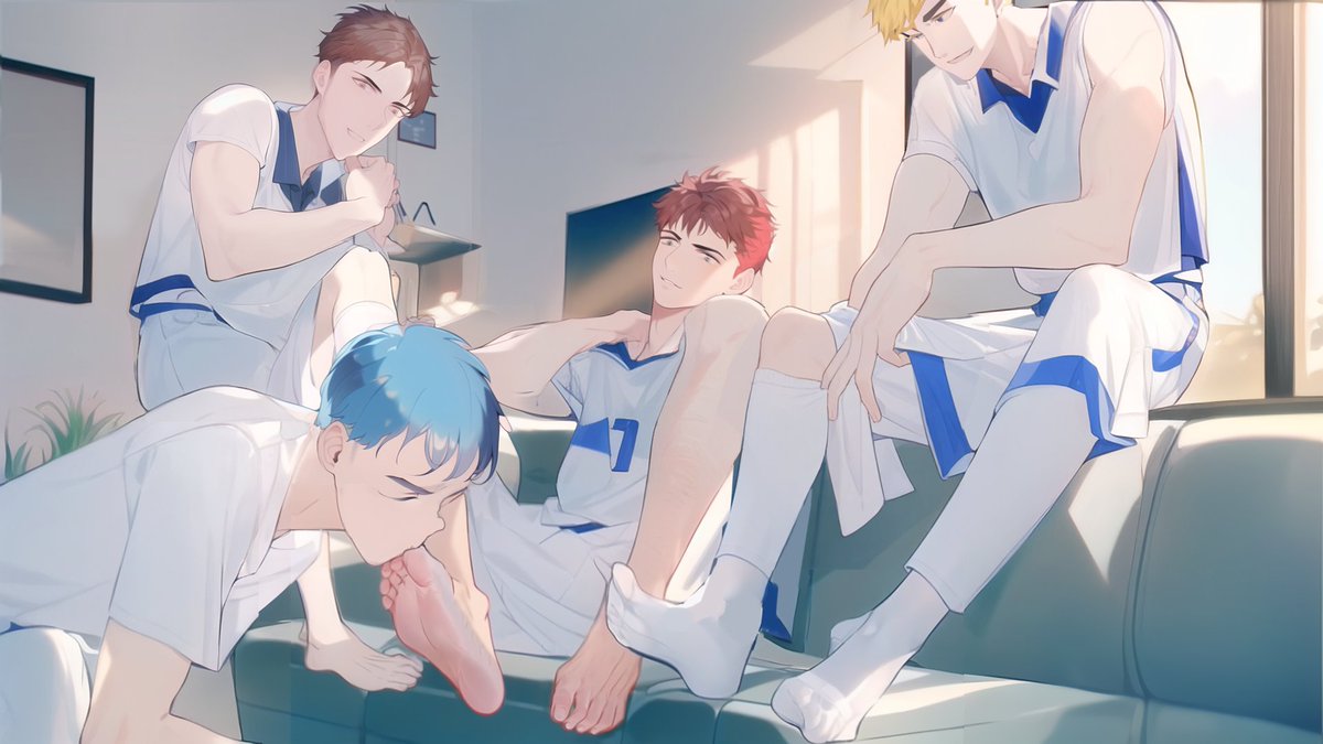 哥哥带篮球队的队友回家玩我