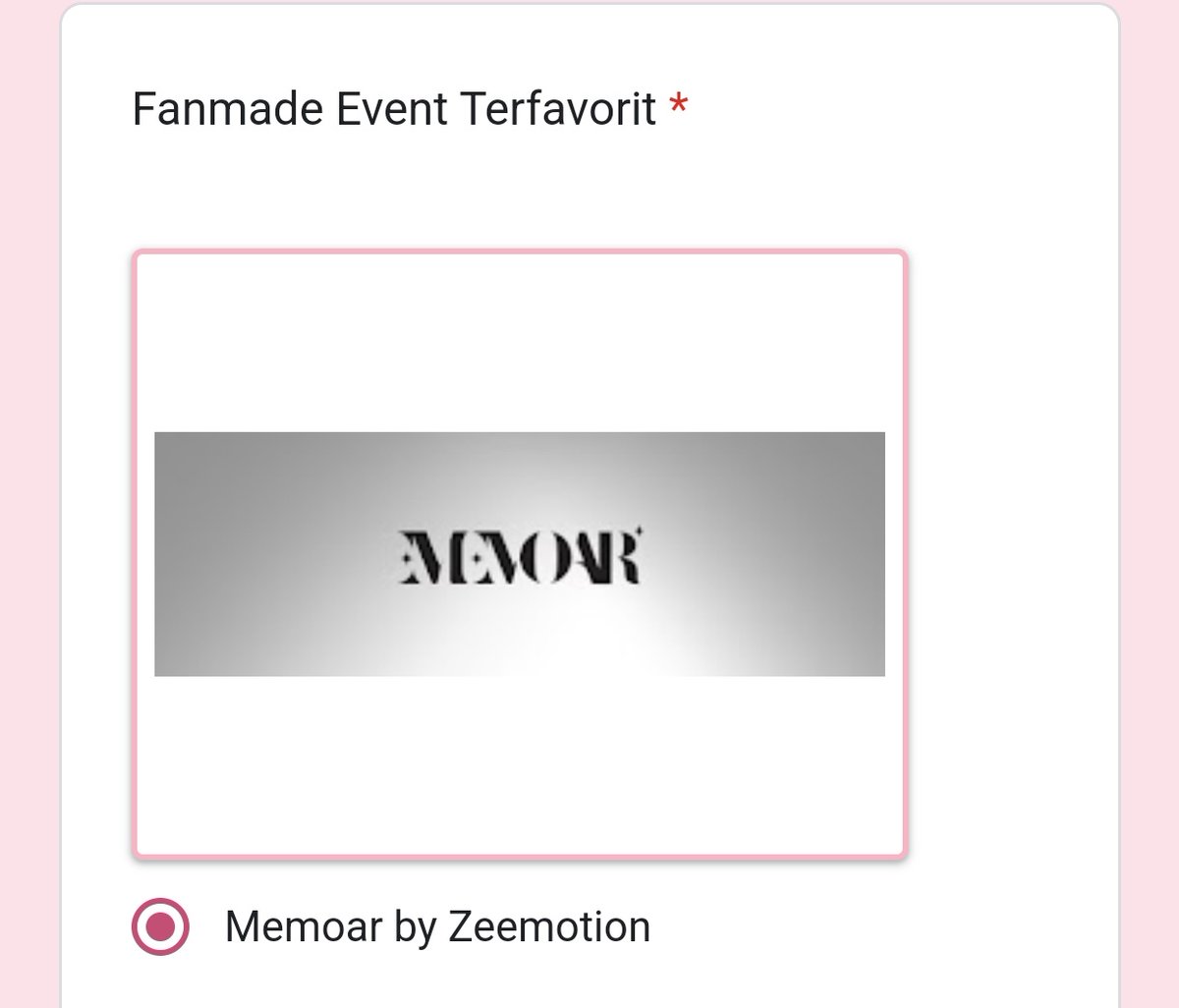 ZeeMotionID's tweet photo. Btw, kalian udah vote #MEMOAR belom? ���
Aku sih, sudah. Gatau kalo kakzi. @_zeeasadel

Vote di sini!
👇🏻👇🏻👇🏻
https://t.co/v3xtwMrEVE https://t.co/rc8Zi56Jhx