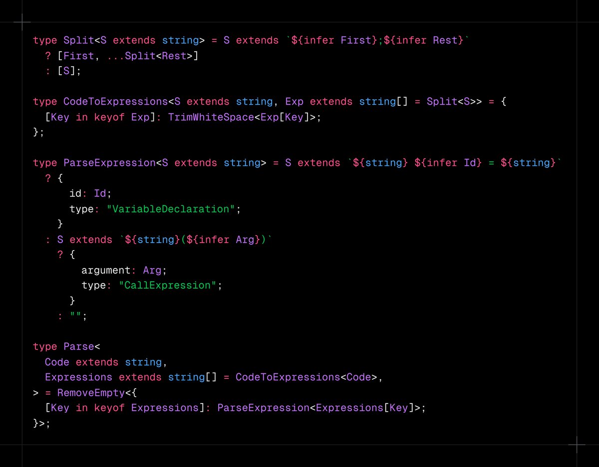 mhdcode's tweet image. I've completed day 19 - Advent of TypeScript 2024 adventofts.com/events/2024/19 #AdventOfTypescript
Long solution vs Smart solution