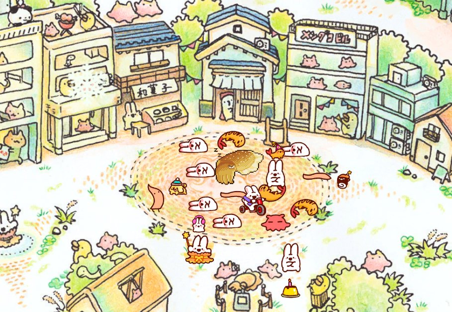 「今日のライブ中の集合写真! 」|asahaのイラスト