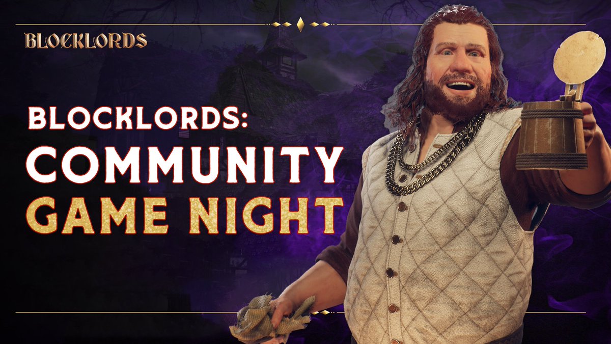 🎉BLOCKLORDS: Community Game Night!🎉 

Epic session of BLOCKLORDS Community Night! playing a variety of fun games to spread the holiday spirit, with exciting prizes up for grabs.👀

🗓️ When: [20th December 3PM UTC]
📍 Where: discord.com/events/5100136…

Bring your snacks, rally your