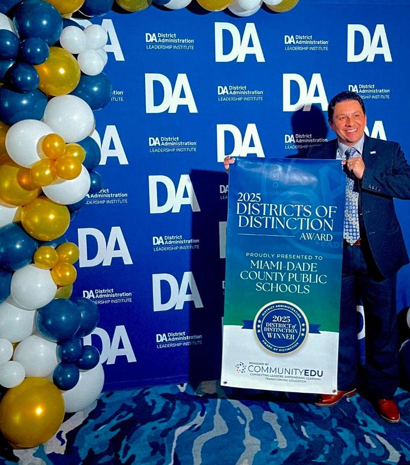 District of Distinction:  Congratulations to Cristian Carranza and our STEAM team for this national recognition. STEAM School Designations! ⁦<a href="/MDCPS/">Miami-Dade Schools</a>⁩