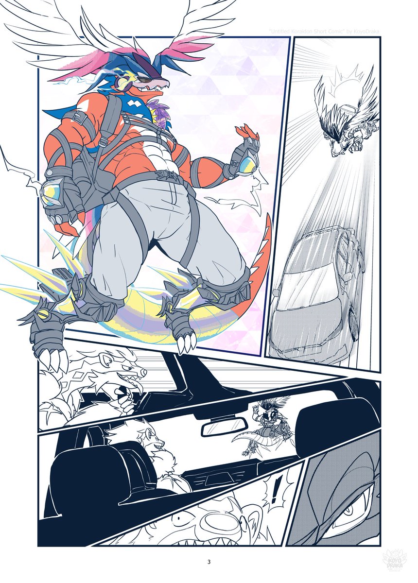 Draka_Arts's tweet photo. 「Untitled Koraidon Short Comic」

4-page SFW short comic project about my Koraidon.
This concept served as a test for my comic-making process. I may revisit this in the future. Now I'm back to drawing fanart and commissions. https://t.co/qM3b9wMgJs
