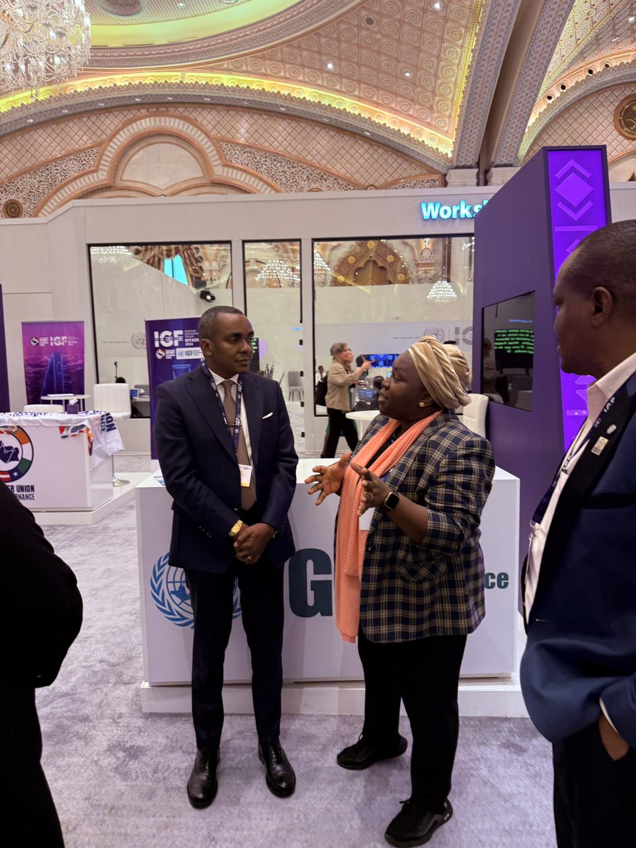 AD_Abinallah's tweet image. As a leader of an organization that strategically targets Policy influence in a respective sector (such as ICT) believe me, you always have a folder and notes 24/7 that u need to communicate to the respective authority.

It was an honor to meet Hon. Jerry Silaa in Riyadh #IGF2024