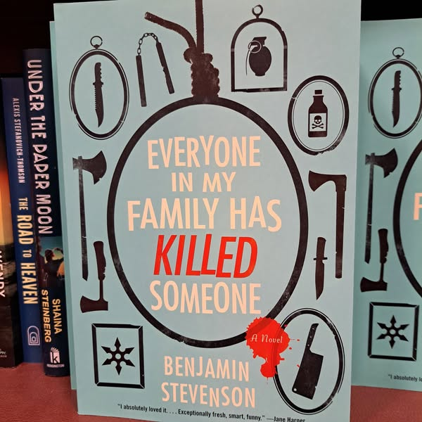620ckrm's tweet image. Are there book lovers on your Christmas list OR are you looking for something to read on holidays?  What might you suggest.  This author gets a thumbs up from one of our listeners. #BenjaminStevenson @GOHarvardMedia 
#HarvardMediaEverywhere #GoodMorningSask