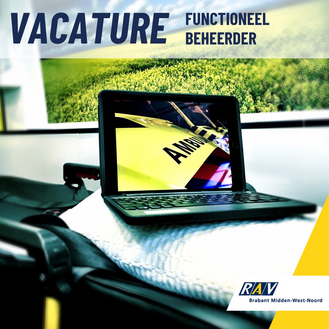 Ben jij de verbindende schakel tussen ICT en ambulancezorg? 🌐🚑
Werk als functioneel beheerder mee aan bedrijfskritische applicaties bij de RAV en zorg voor de continuïteit van onze zorgprocessen.
⌚️36 uur
📍standplaats Ulvenhout-Den Bosch
👉 ravbrabantmwn.nl/functioneel-be…