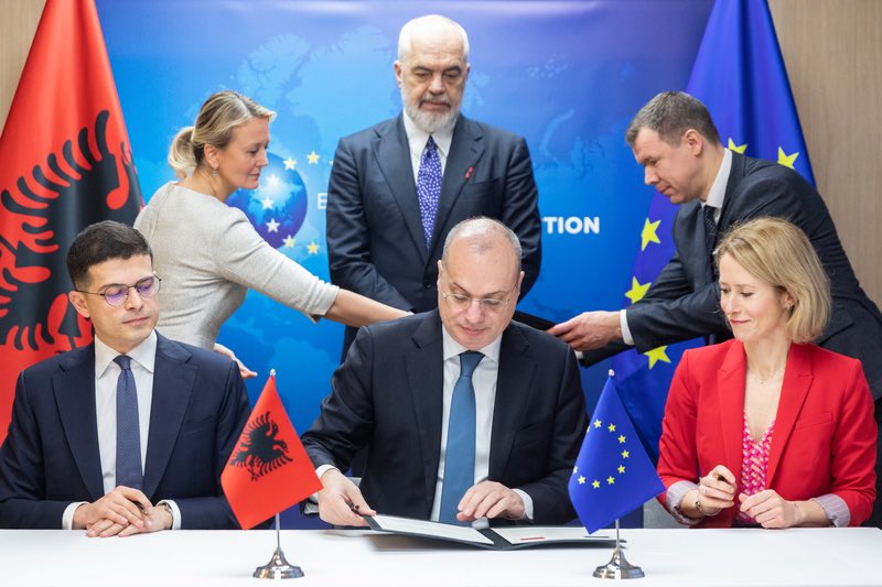 Signature of the EU - Albania Security and Defence Partnership earlier this week