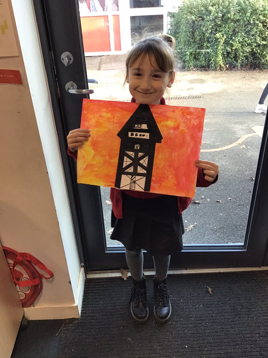 Our finished Great Fire of London collages! 🔥🏡 <a href="/YorkeMead/">Yorke Mead Primary  School</a> #YorkeArt