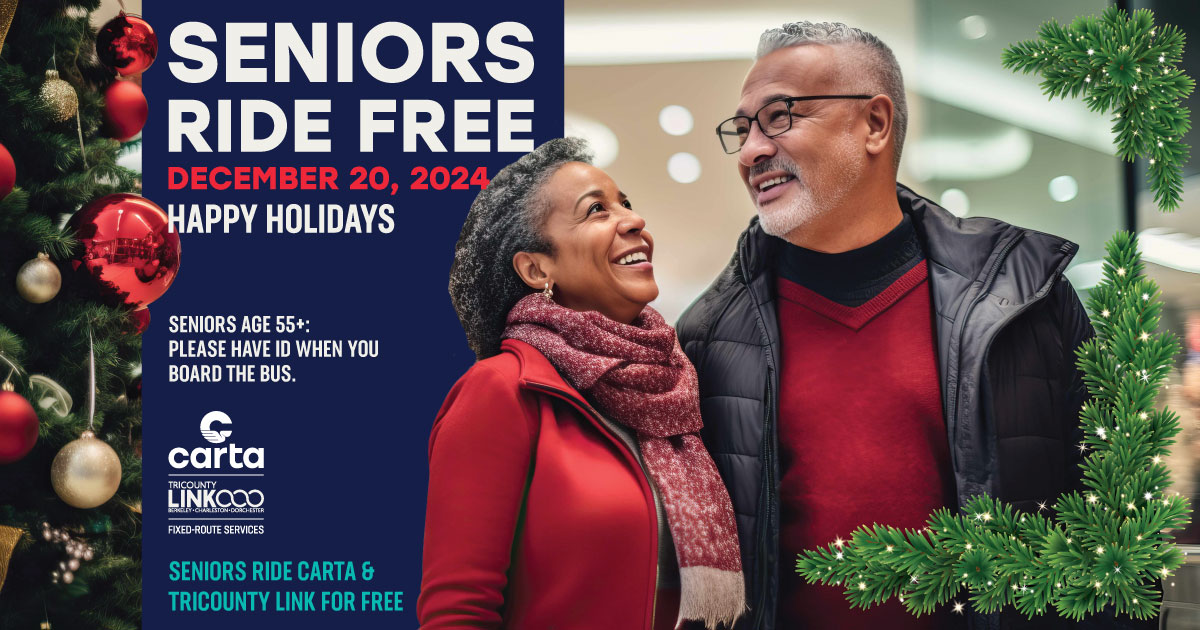 Senior transit riders, tomorrow...you ride FREE!!