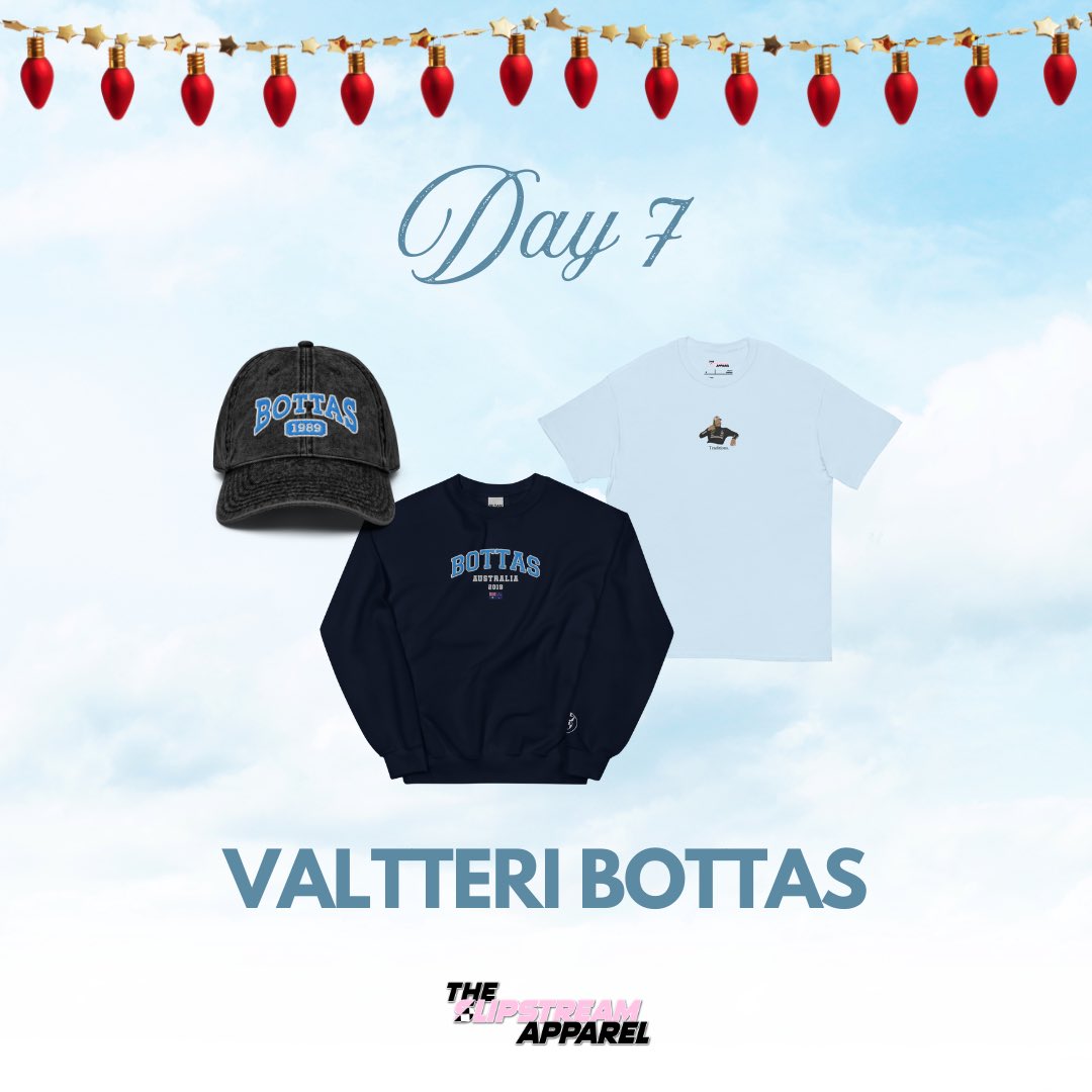 Day 7 🎁 for Driver #77 Valterri Bottas

Just in time for his reserve driver announcement! We’re celebrating Valterri’s achievements with Mercedes-AMG.
Because, Traditions. 

Available now at theslipstreamapparel.com