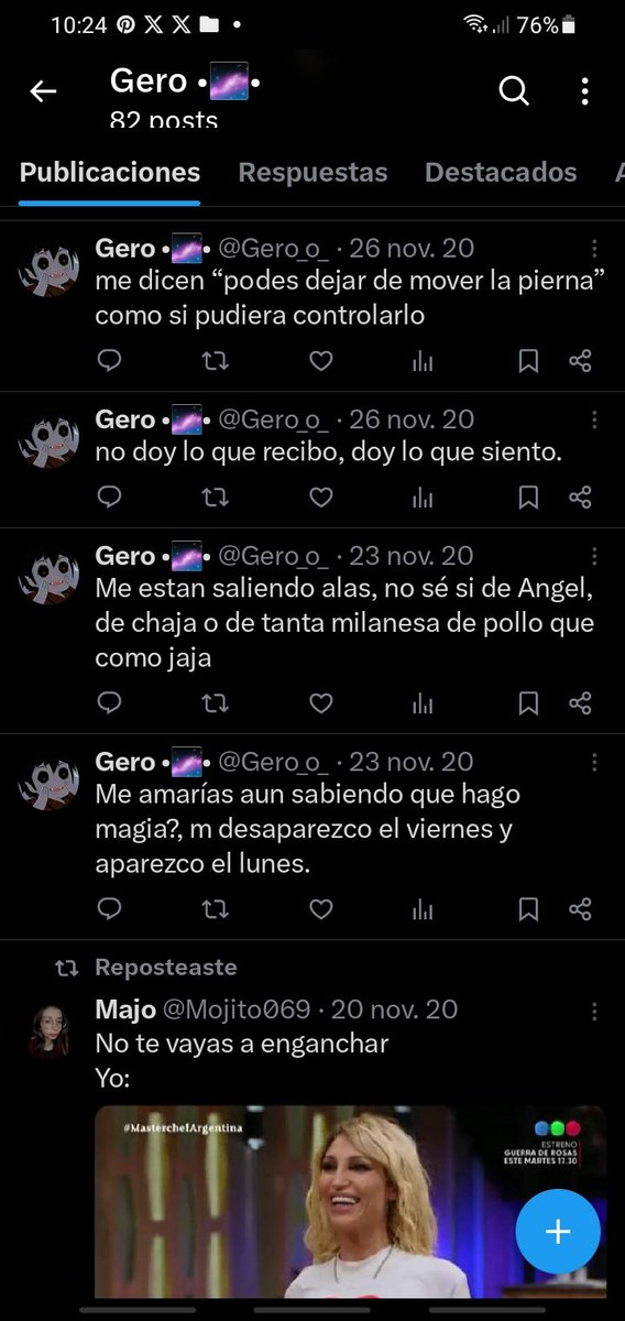 Encontre mi tw viejo, q tipazo jsjs