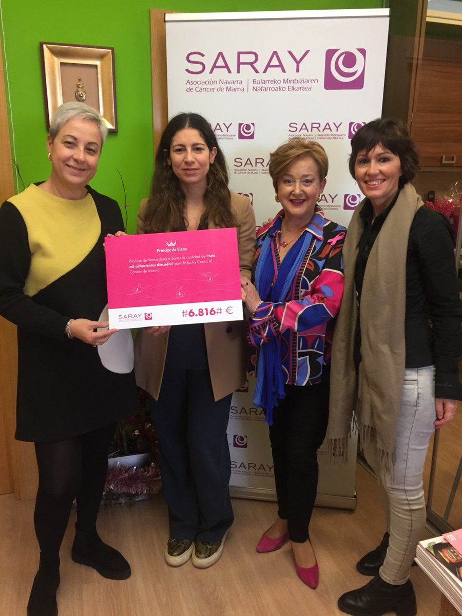 💞Muy agradecidas a @bodegasprincipedeviana por su donación correspondiente a la campaña solidaria que llevaron a cabo durante el mes de octubre.

💞El total de lo recaudado fueron 6.816 euros.

💞GRACIAS.

#Saray #asociaciónsaray #cancerdemama #bodegasprincipedeviana #donacion